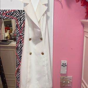 White blazer dress